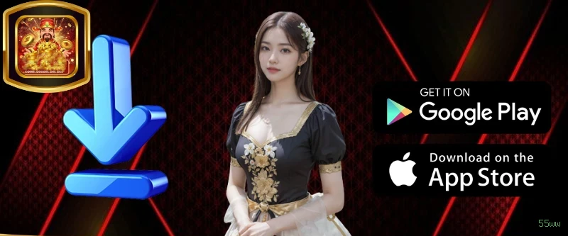 Imagem promocional do aplicativo mobile da 55ww