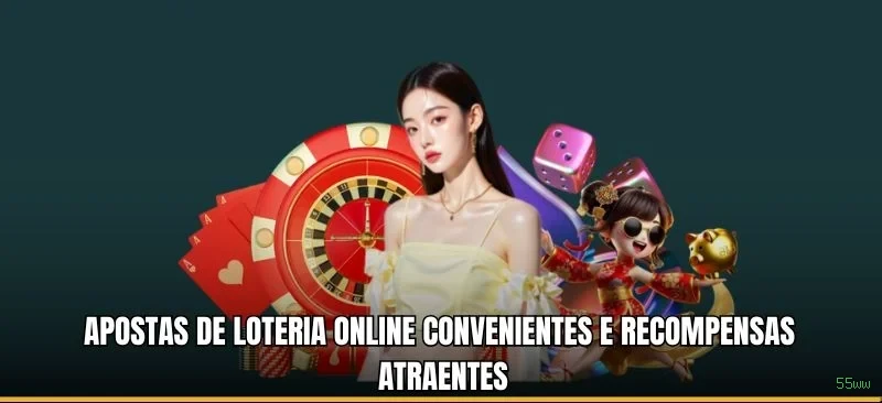 Imagem promocional dos jogos de lottery da 55ww